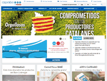 Tablet Screenshot of caprabo.com